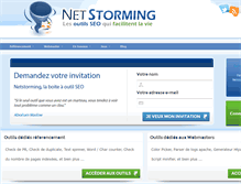 Tablet Screenshot of netstorming.fr